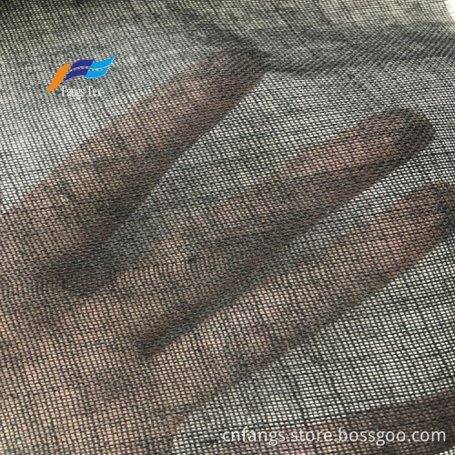 Breathable 100% Wool Rare Mesh Abaya Woven Fabric